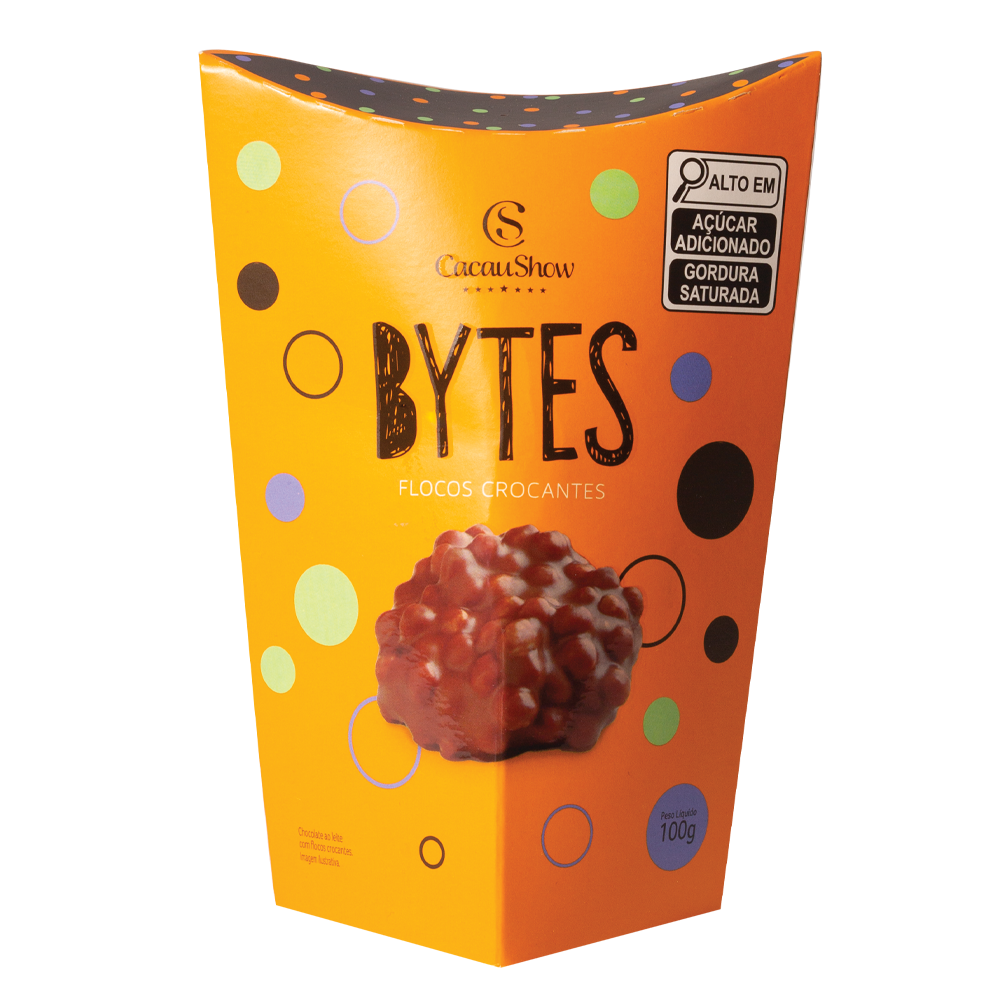 Flocos Crocantes Bytes ao Leite 100g