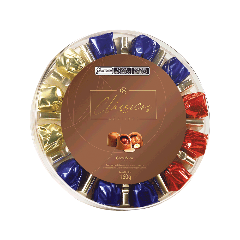 Bombons Clássicos ao Leite Sortidos 160g