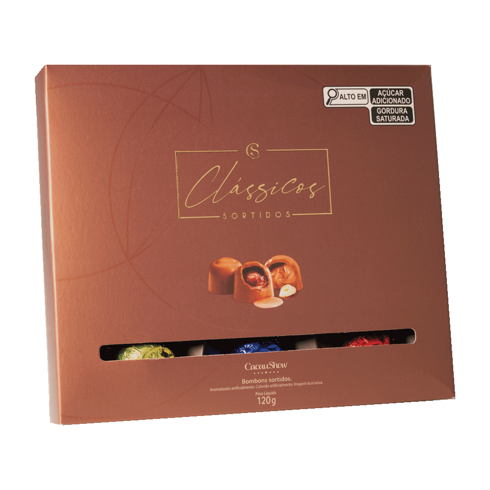 Caixa de Bombons Clássicos Sortidos 120g
