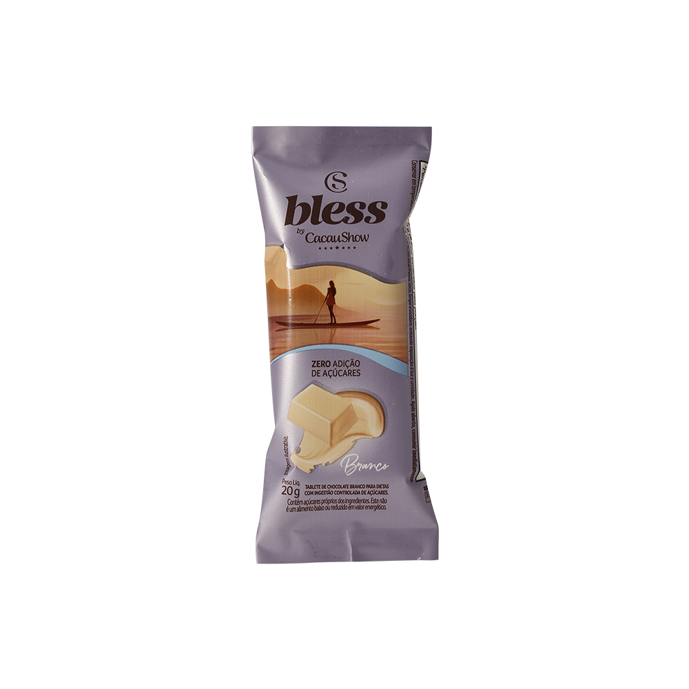 Tablete Bless Zero Adição de Açúcar Branco 20g