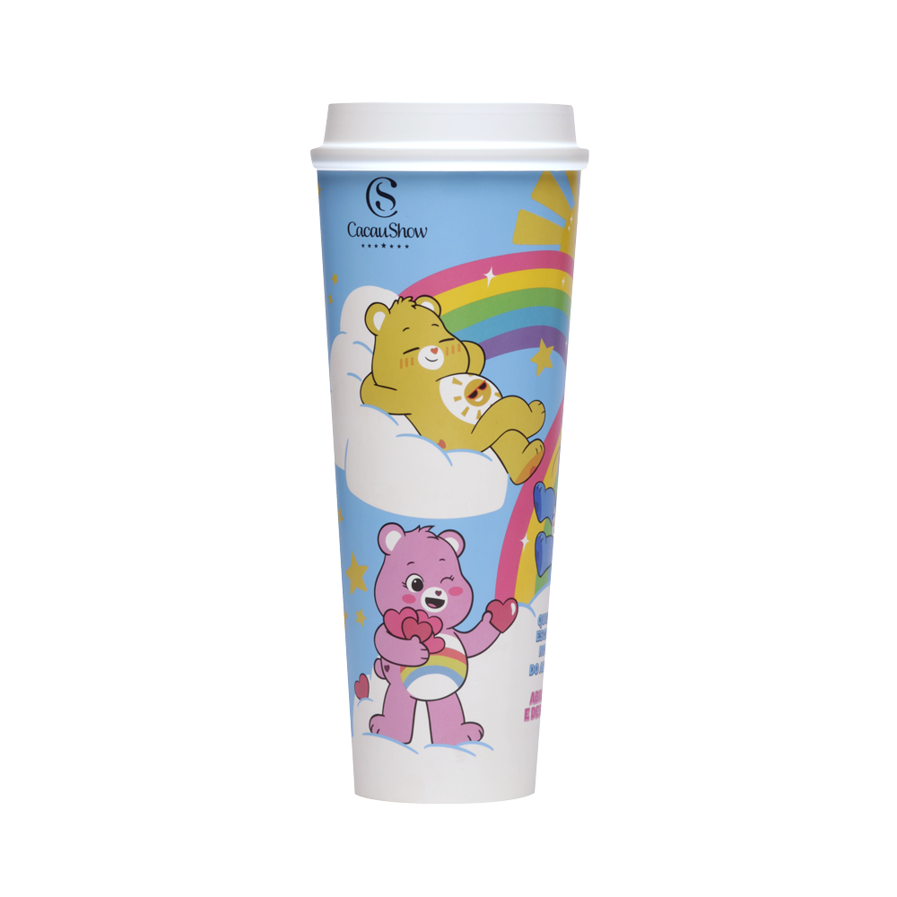 Copo com Achocolatado Chaveiro Ursinhos Carinhosos