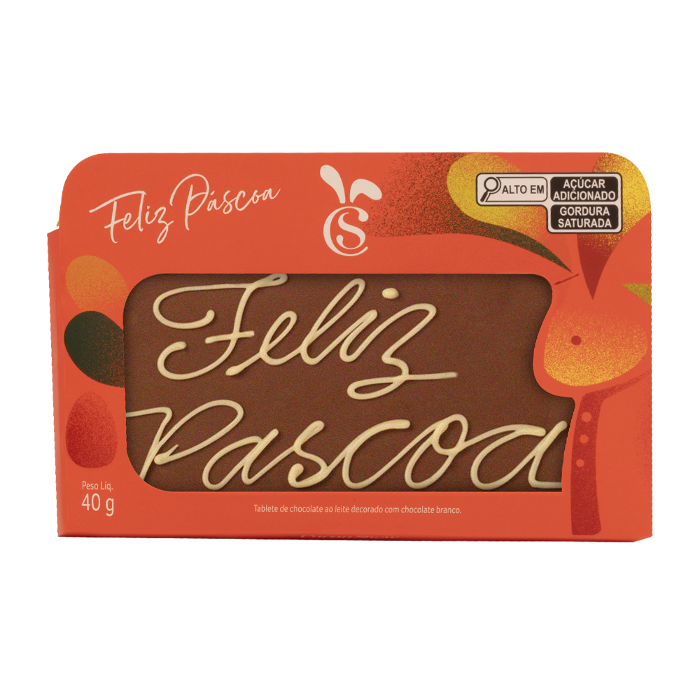 Tablete ao Leite Chocoarte Cacau Magia 40g