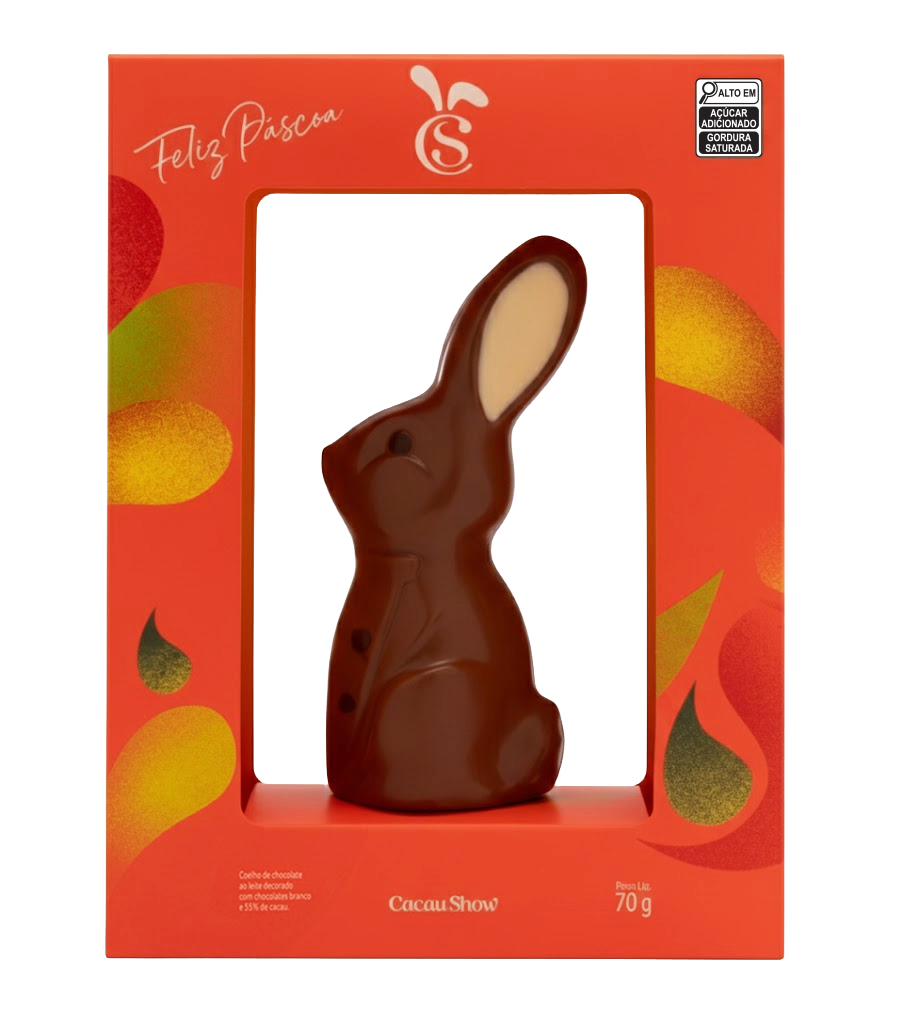 Coelho Artesanal Cacau Magia ao Leite 70g