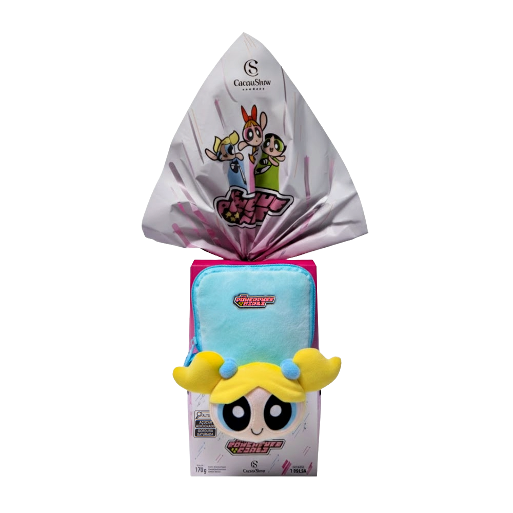 Ovo de Páscoa ao Leite Meninas Superpoderosas Bolsa Lindinha 170g