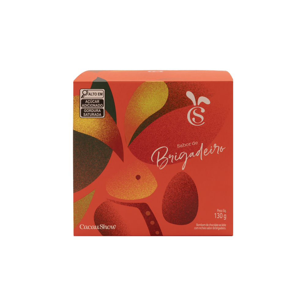 Caixa de Bombons Cubo Cacau Magia Brigadeiro 130g