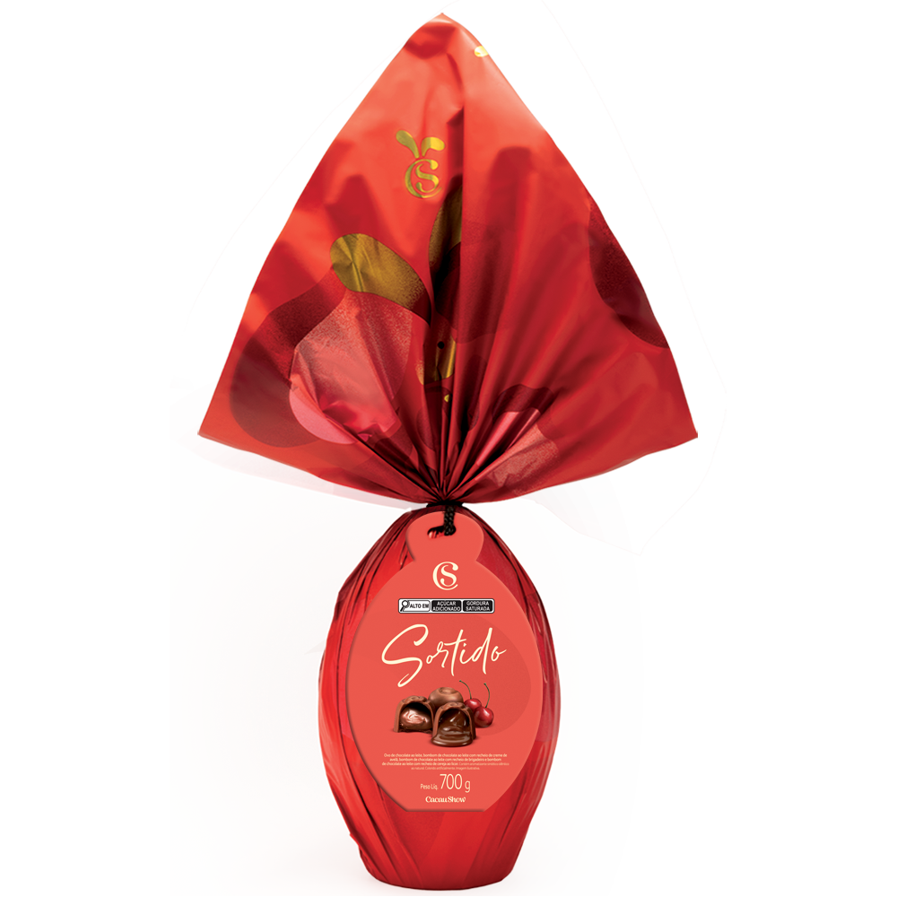 Ovo de Páscoa Clássicos ao Leite com Bombons 700g