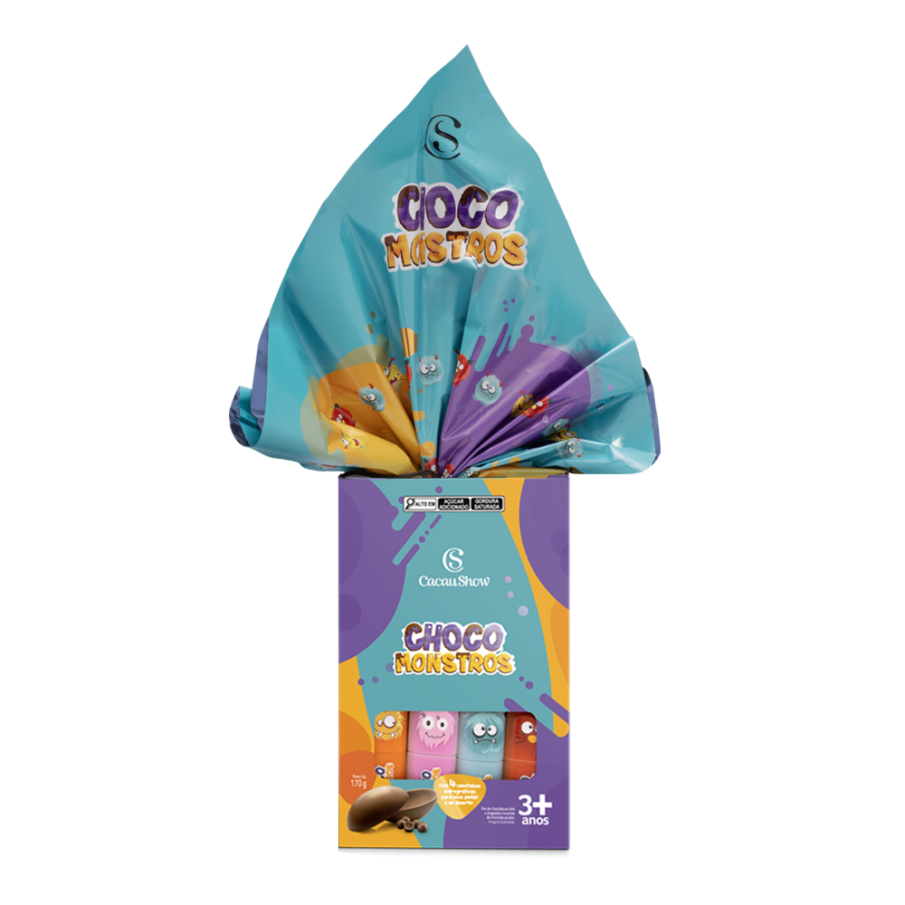 Ovo de Páscoa ao Leite Canetas Chocomonstros 170g