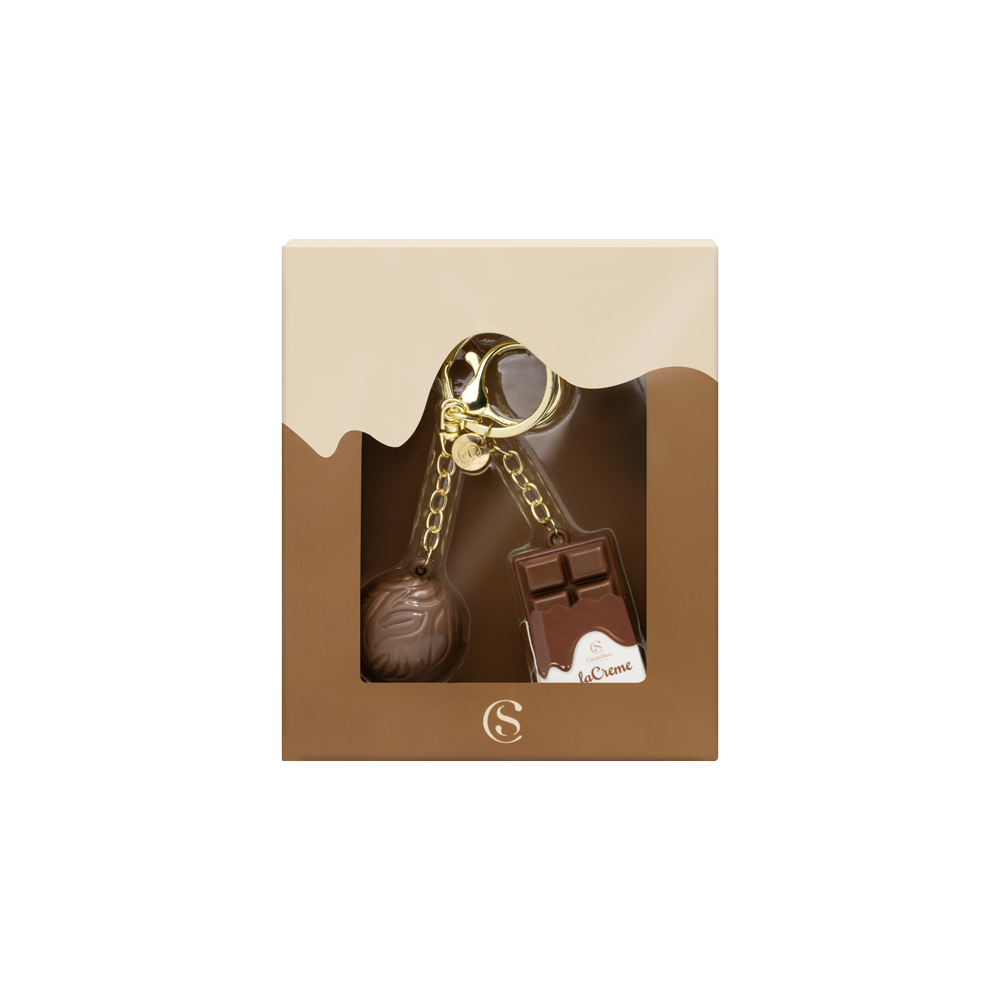 Chaveiro Premium Trufa + Tablete laCreme Cacau Show